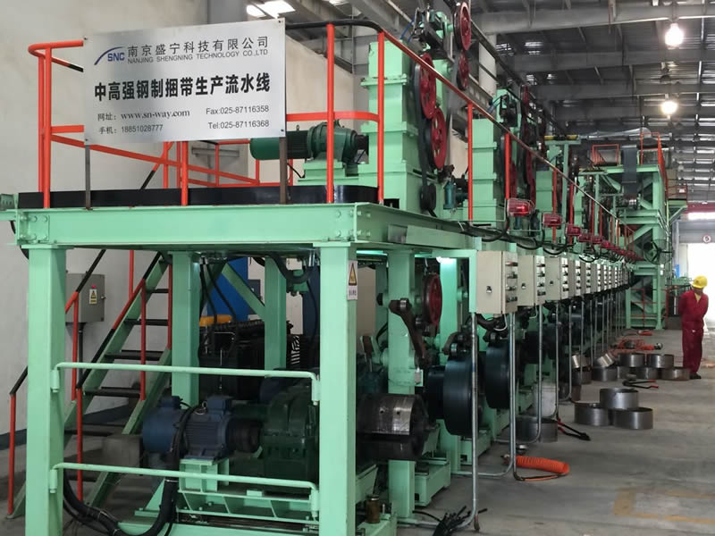 High-strength steel strip production line